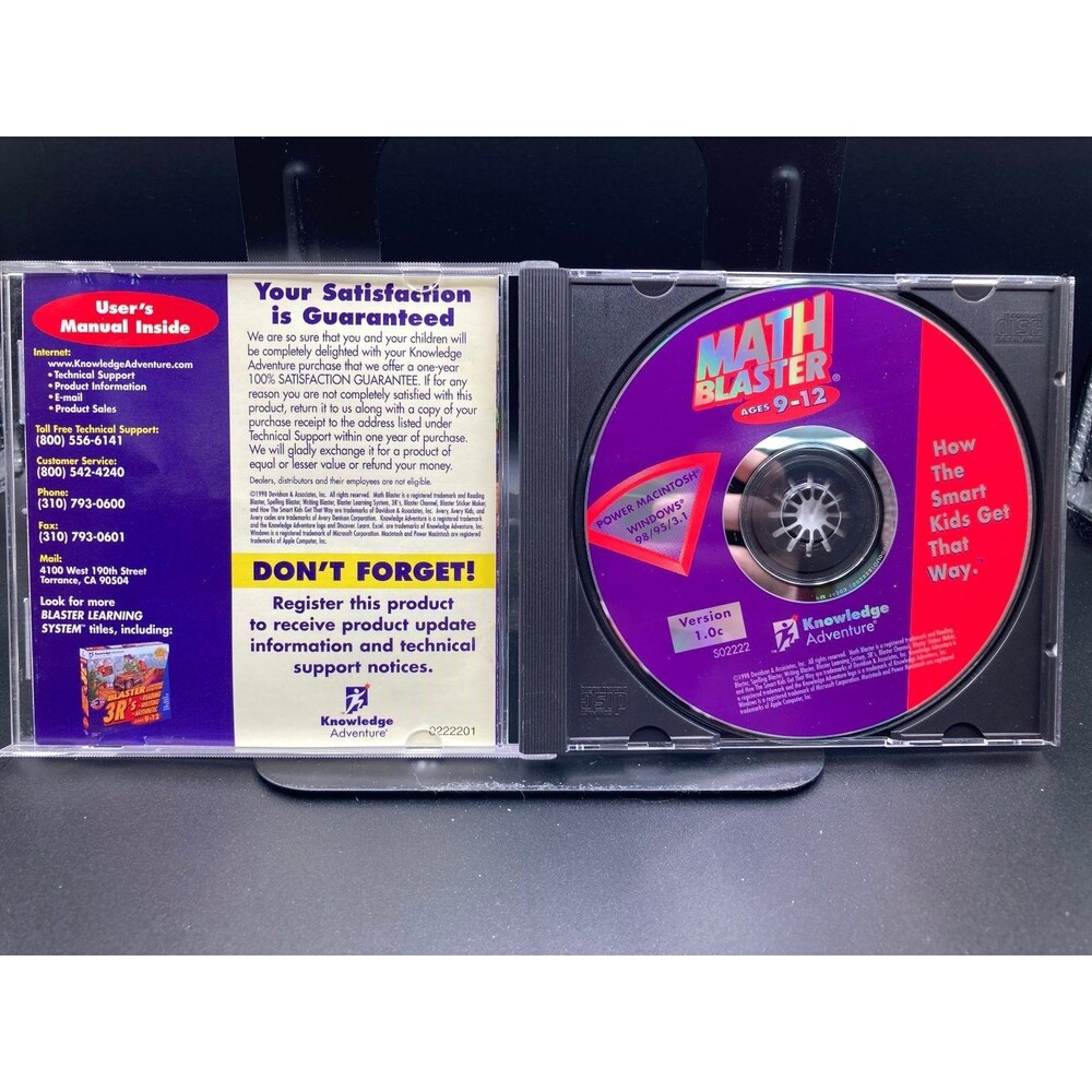 Knowledge Adventure Math Blaster Ages 9-12 Educational Software CD-ROM - Picture 3 of 3